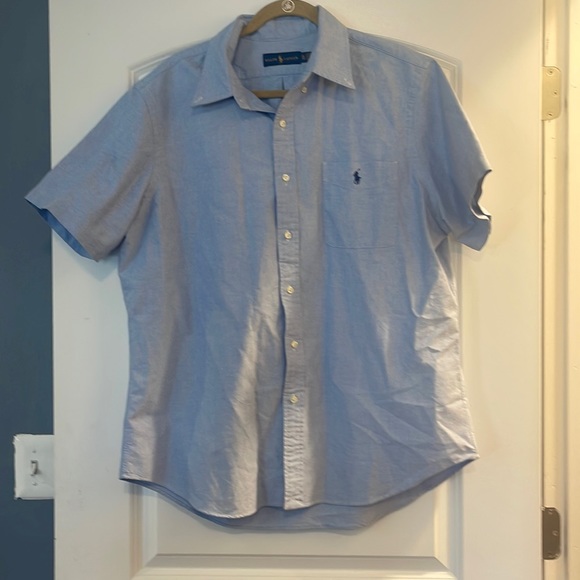 Ralph Lauren polo xl short sleeve button down 100% cotton shirt - Picture 1 of 5